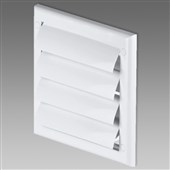 DEN BRAVEN Mřížka větrací s lamelou prům. 125/190x190 bílá VE1120